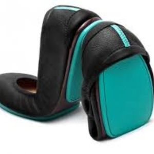 Tieks Matte Black Leather Flat